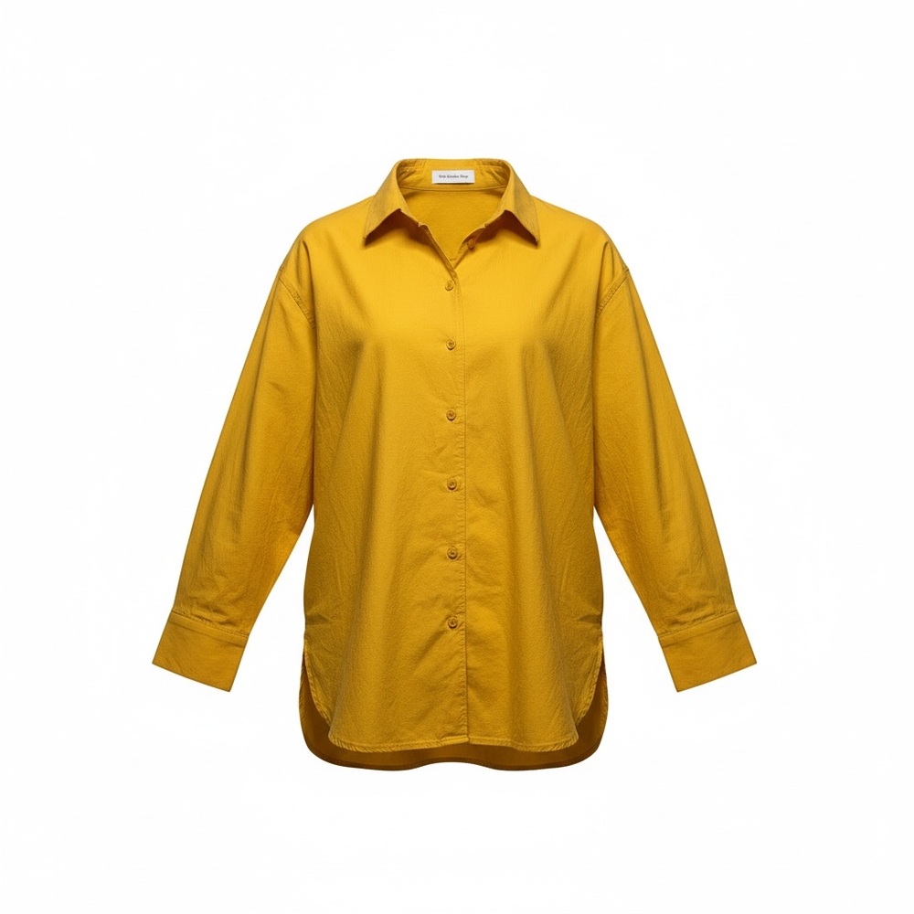 Elegant Yellow Button Down Shirt for Women
